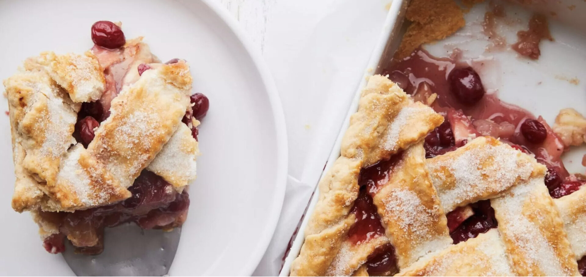 Pie with Pear and Cranberries